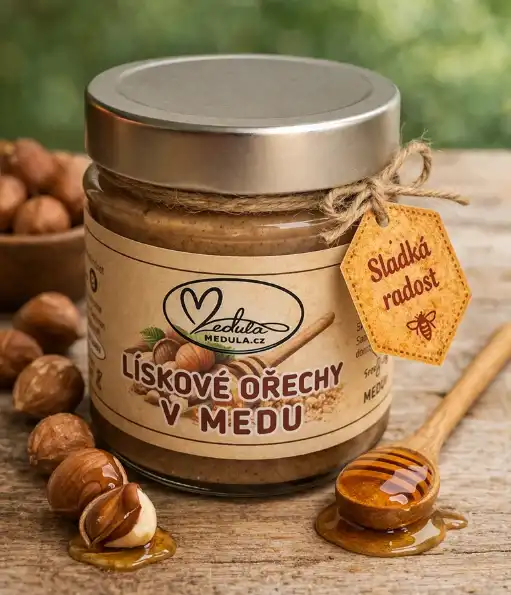 Lískové ořechy v medu 240 g